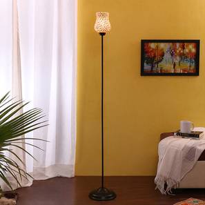 Joey Black Glass Shade Floor Lamp-image-33