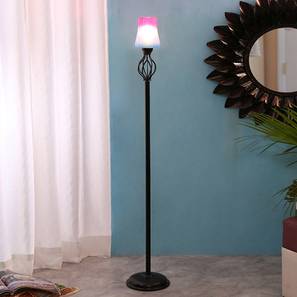 Claire Black Glass Shade Floor Lamp-image-25