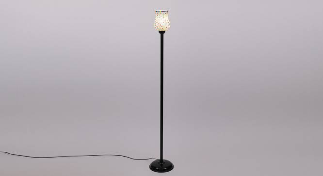 Creed Black Glass Shade Floor Lamp (Multicolor) by Urban Ladder - Front View Design 1 - 493945