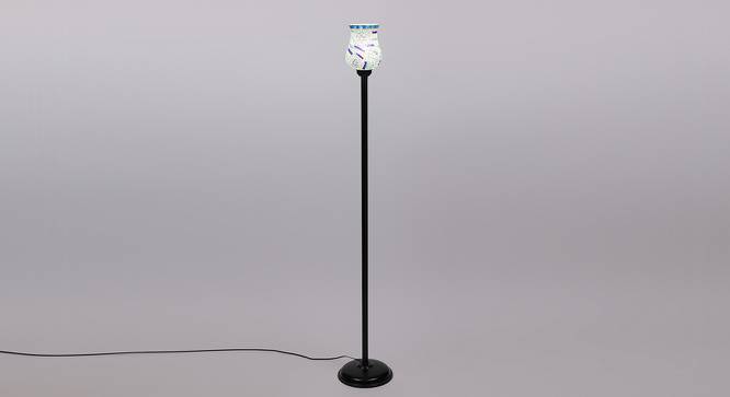 Cyrus Black Glass Shade Floor Lamp (Multicolor) by Urban Ladder - Front View Design 1 - 493946