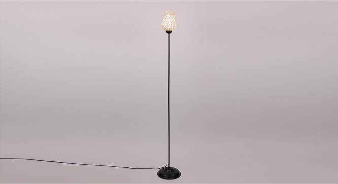 Joey Black Glass Shade Floor Lamp (Multicolor) by Urban Ladder - Front View Design 1 - 493950