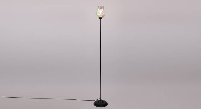 Jon Black Glass Shade Floor Lamp (Multicolor) by Urban Ladder - Front View Design 1 - 493951