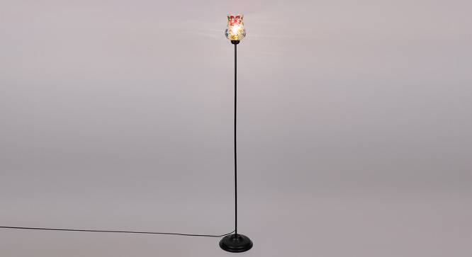 Phil Black Glass Shade Floor Lamp (Multicolor) by Urban Ladder - Front View Design 1 - 493957