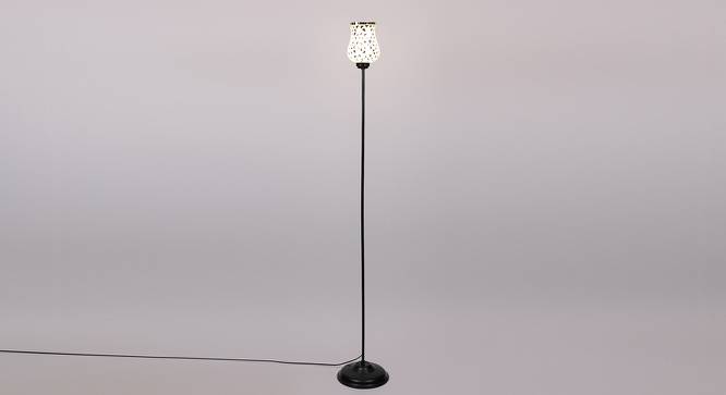 Raymond Black Glass Shade Floor Lamp (Multicolor) by Urban Ladder - Front View Design 1 - 493958