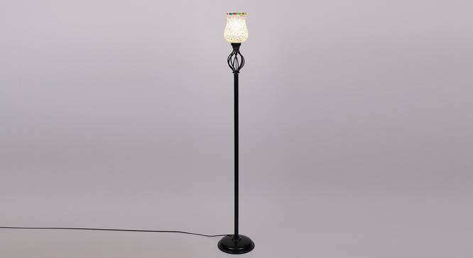 Daisy Black Glass Shade Floor Lamp (Multicolor) by Urban Ladder - Front View Design 1 - 493965