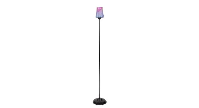 Landry Black Glass Shade Floor Lamp (Multicolor) by Urban Ladder - Cross View Design 1 - 493973