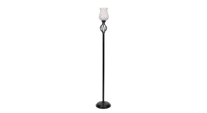 Carrie Black Glass Shade Floor Lamp (Multicolor) by Urban Ladder - Cross View Design 1 - 493981