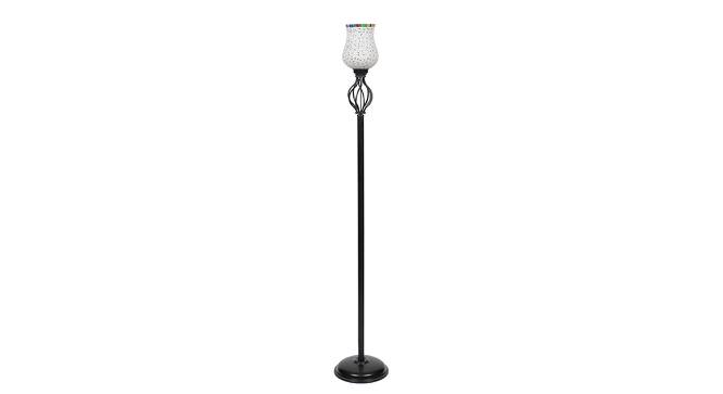 Daisy Black Glass Shade Floor Lamp (Multicolor) by Urban Ladder - Cross View Design 1 - 493986