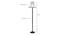 Glenn Black Cotton Shade Floor Lamp (Multicolor) by Urban Ladder - Design 1 Dimension - 494012