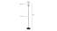 Oliver Black Glass Shade Floor Lamp (Multicolor) by Urban Ladder - Design 1 Dimension - 494018