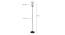 Raymond Black Glass Shade Floor Lamp (Multicolor) by Urban Ladder - Design 1 Dimension - 494021