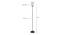 Rick Black Glass Shade Floor Lamp (Multicolor) by Urban Ladder - Design 1 Dimension - 494022