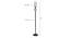 Daenerys Black Glass Shade Floor Lamp (Multicolor) by Urban Ladder - Design 1 Dimension - 494027