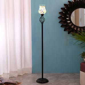 Elizabeth Black Glass Shade Floor Lamp-image-47