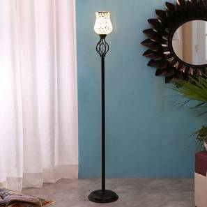 Elaine Black Glass Shade Floor Lamp-image-44