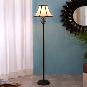 Ashley Black Cotton Shade Floor Lamp-image-47