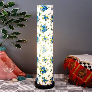 Uma Multicolour Cotton Shade Floor Lamp-image-47
