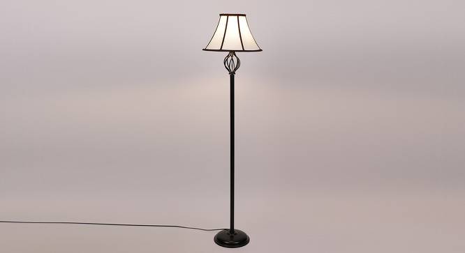Ashley Black Cotton Shade Floor Lamp (Multicolor) by Urban Ladder - Front View Design 1 - 494055