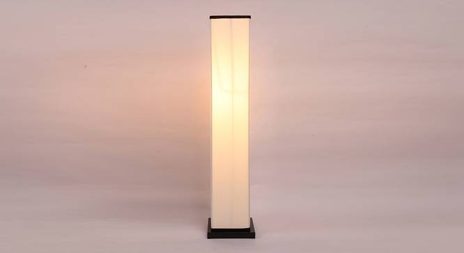 Claudette White Cotton Shade Floor Lamp (White) by Urban Ladder - Front View Design 1 - 494057
