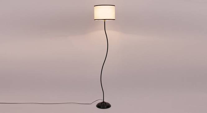 Deven Multicolour Cotton Shade Floor Lamp (Multicolor) by Urban Ladder - Front View Design 1 - 494065