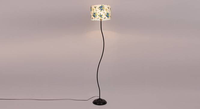 Donald Multicolour Cotton Shade Floor Lamp (Multicolor) by Urban Ladder - Front View Design 1 - 494066