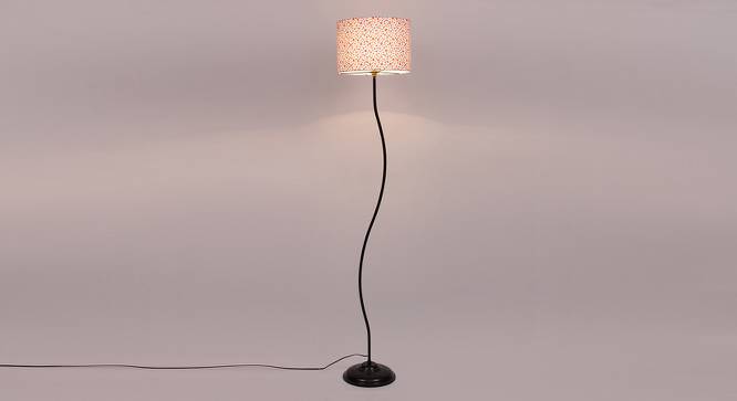 Doutzen Multicolour Cotton Shade Floor Lamp (Multicolor) by Urban Ladder - Front View Design 1 - 494068