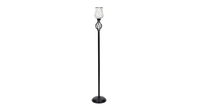 Edie Black Glass Shade Floor Lamp (Multicolor) by Urban Ladder - Cross View Design 1 - 494073