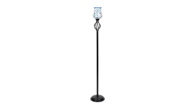 Elizabeth Black Glass Shade Floor Lamp (Multicolor) by Urban Ladder - Cross View Design 1 - 494074