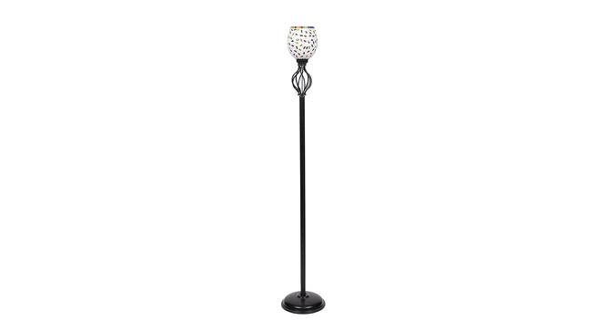 Elliot Black Glass Shade Floor Lamp (Multicolor) by Urban Ladder - Cross View Design 1 - 494076