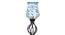Elizabeth Black Glass Shade Floor Lamp (Multicolor) by Urban Ladder - Design 1 Side View - 494096
