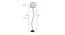 Doutzen Multicolour Cotton Shade Floor Lamp (Multicolor) by Urban Ladder - Design 1 Dimension - 494132