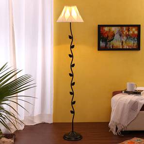devansh Brooke Black Cotton Shade Floor Lamp-picture-17
