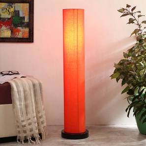 Charlize Orange Cotton Shade Floor Lamp-image-25