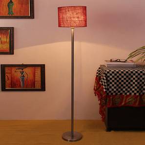 devansh Daveigh Maroon Cotton Shade Floor Lamp-picture-19