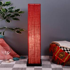 devansh Vanessa Maroon Cotton Shade Floor Lamp-picture-12
