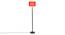 Darlene Red Cotton Shade Floor Lamp (Red) by Urban Ladder - Front View Design 1 - 494169