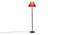 Denzel Maroon Cotton Shade Floor Lamp (Maroon) by Urban Ladder - Front View Design 1 - 494172