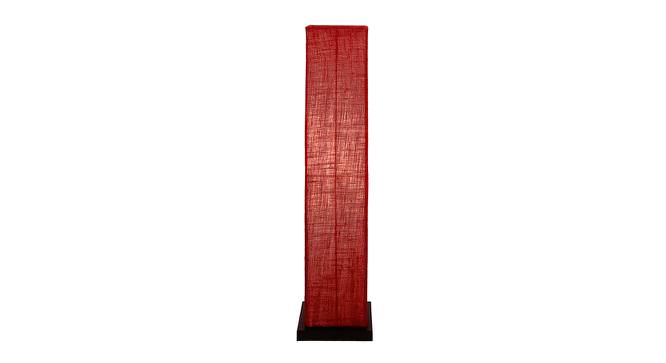 Vanessa Maroon Cotton Shade Floor Lamp (Maroon) by Urban Ladder - Front View Design 1 - 494176