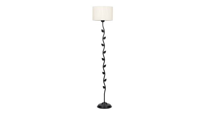 Averill Black Cotton Shade Floor Lamp (White) by Urban Ladder - Cross View Design 1 - 494181