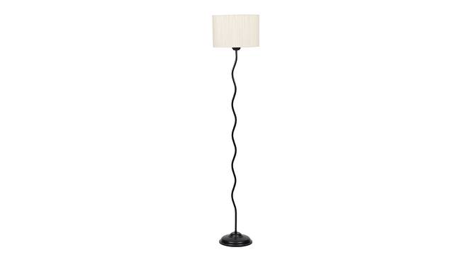 Sloane Black Cotton Shade Floor Lamp (White) by Urban Ladder - Cross View Design 1 - 494186