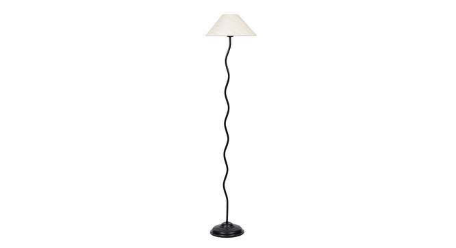 Tory Black Cotton Shade Floor Lamp (White) by Urban Ladder - Cross View Design 1 - 494187