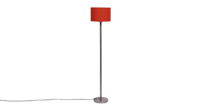 Darlene Red Cotton Shade Floor Lamp (Red) by Urban Ladder - Cross View Design 1 - 494190