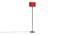 Darlene Red Cotton Shade Floor Lamp (Red) by Urban Ladder - Cross View Design 1 - 494190
