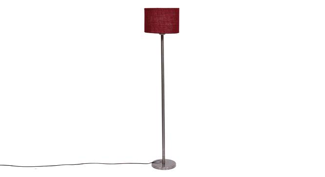 Daveigh Maroon Cotton Shade Floor Lamp (Maroon) by Urban Ladder - Cross View Design 1 - 494191