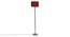 Daveigh Maroon Cotton Shade Floor Lamp (Maroon) by Urban Ladder - Cross View Design 1 - 494191