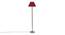 Denzel Maroon Cotton Shade Floor Lamp (Maroon) by Urban Ladder - Cross View Design 1 - 494193
