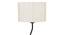 Sloane Black Cotton Shade Floor Lamp (White) by Urban Ladder - Design 1 Side View - 494207