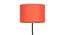 Deven Orange Cotton Shade Floor Lamp (Orange) by Urban Ladder - Design 1 Side View - 494215