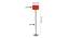 Darlene Red Cotton Shade Floor Lamp (Red) by Urban Ladder - Design 1 Dimension - 494232