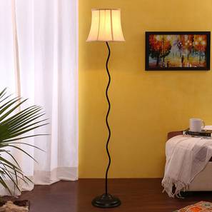 devansh Angus Black Cotton Shade Floor Lamp-picture-16